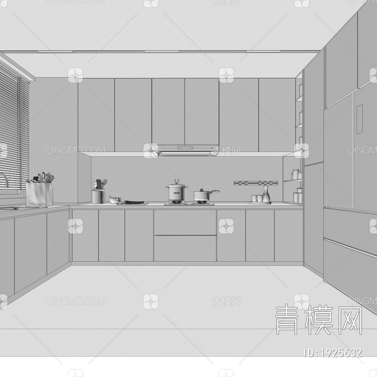 厨房3D模型下载【ID:1925632】