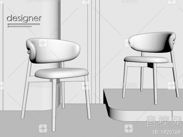 餐椅3D模型下载【ID:1925769】
