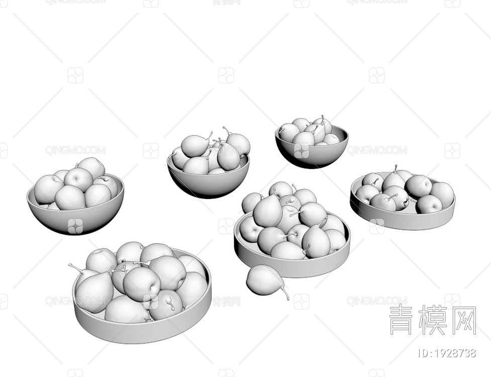 水果 鸭梨3D模型下载【ID:1928738】