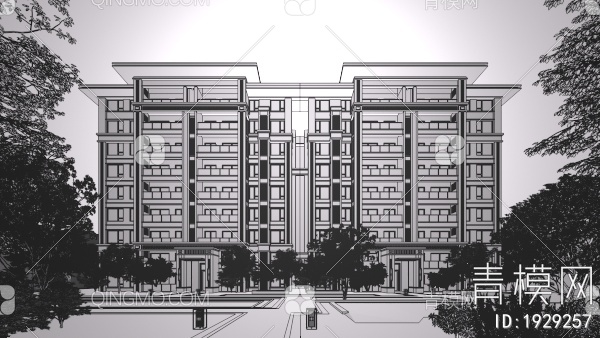 建筑景观3D模型下载【ID:1929257】
