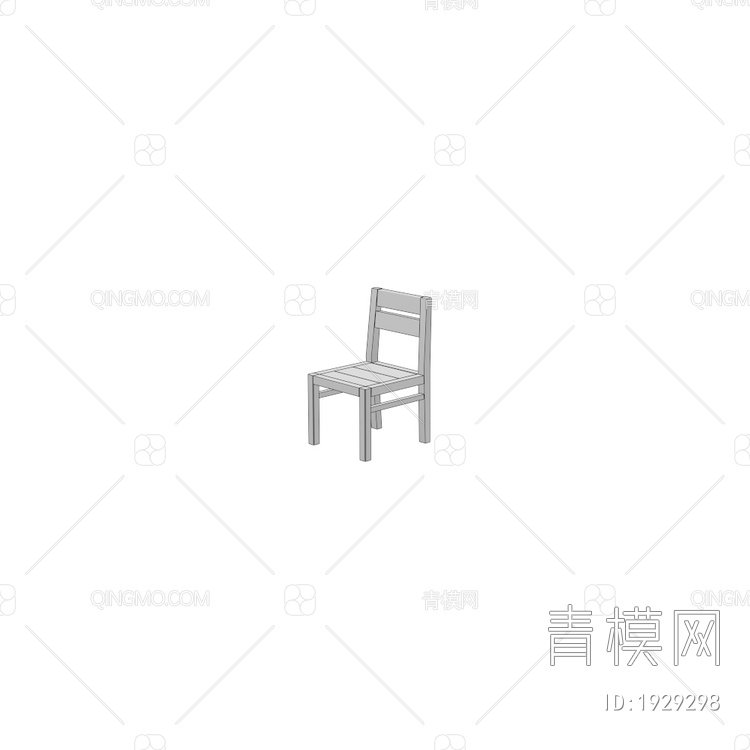 Krzeslo Memory木单椅3D模型下载【ID:1929298】