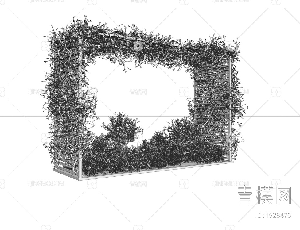 灌木丛 藤蔓架构件3D模型下载【ID:1928475】