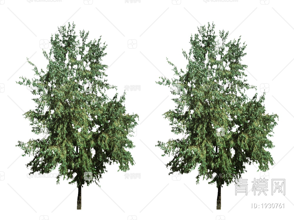 自然界绿色植物 大树SU模型下载【ID:1930761】