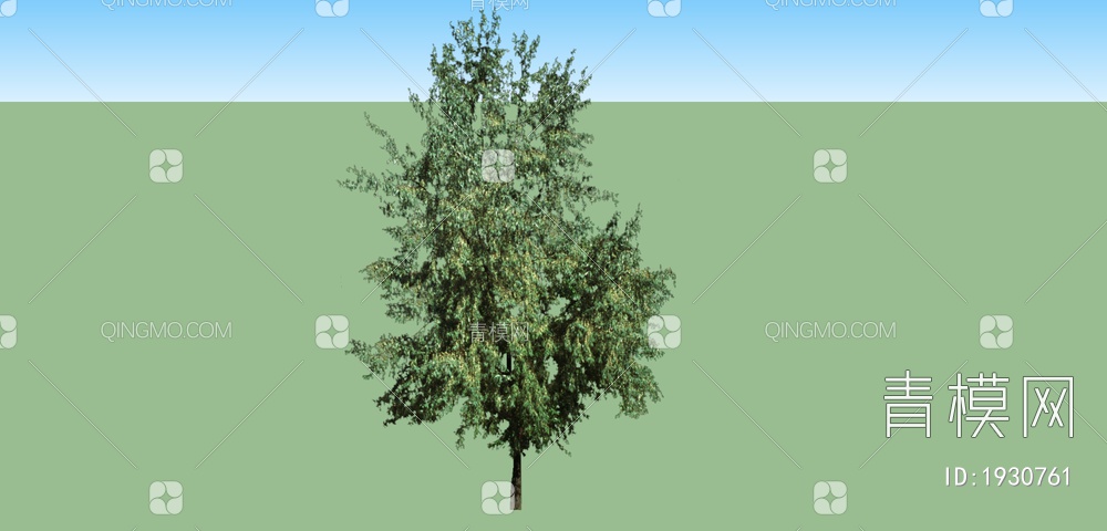 自然界绿色植物 大树SU模型下载【ID:1930761】