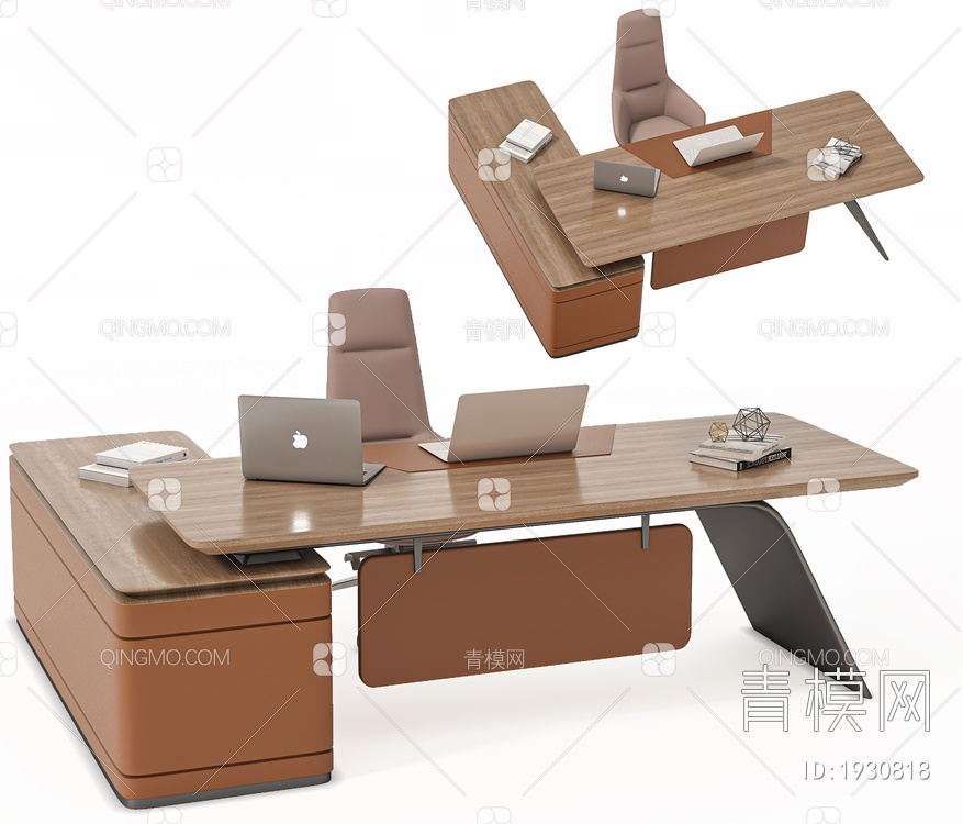 办公桌，班台，主管桌，经理桌，办公桌3D模型下载【ID:1930818】