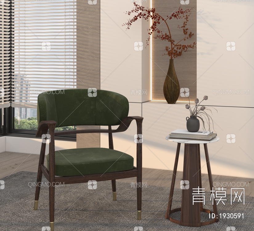 单椅3D模型下载【ID:1930591】