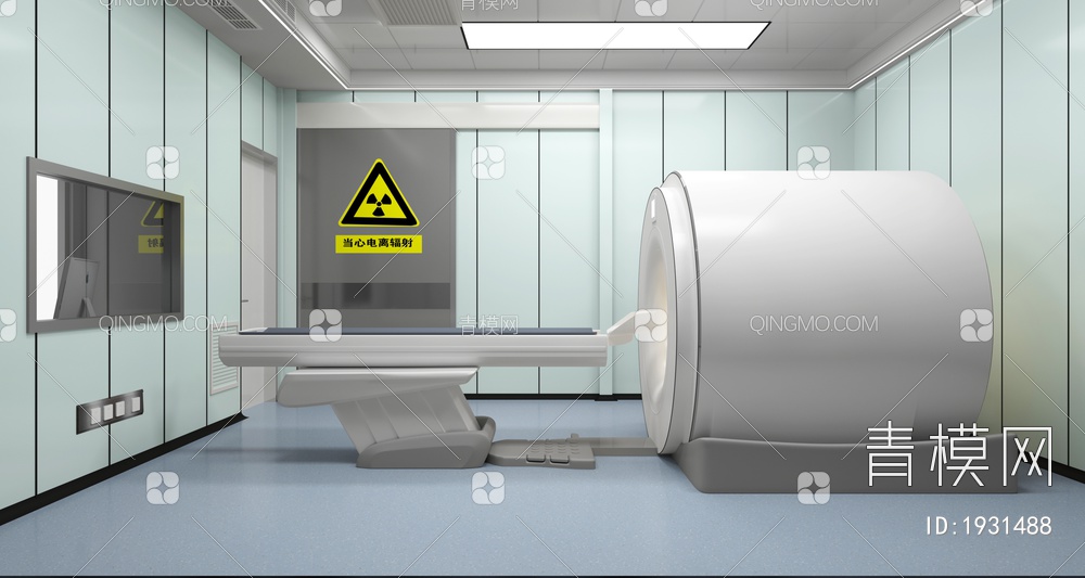医院CT室 医疗设备3D模型下载【ID:1931488】
