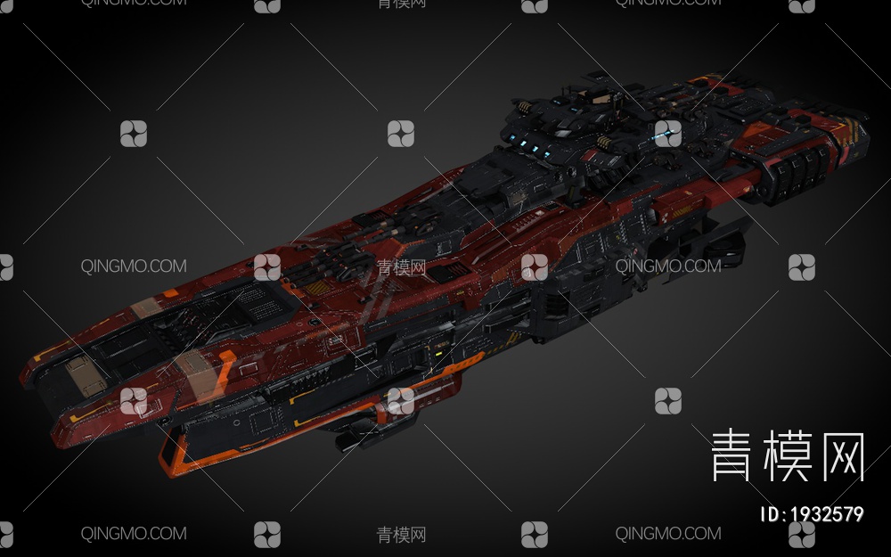 科幻飞行器 宇宙飞船 外星战舰3D模型下载【ID:1932579】