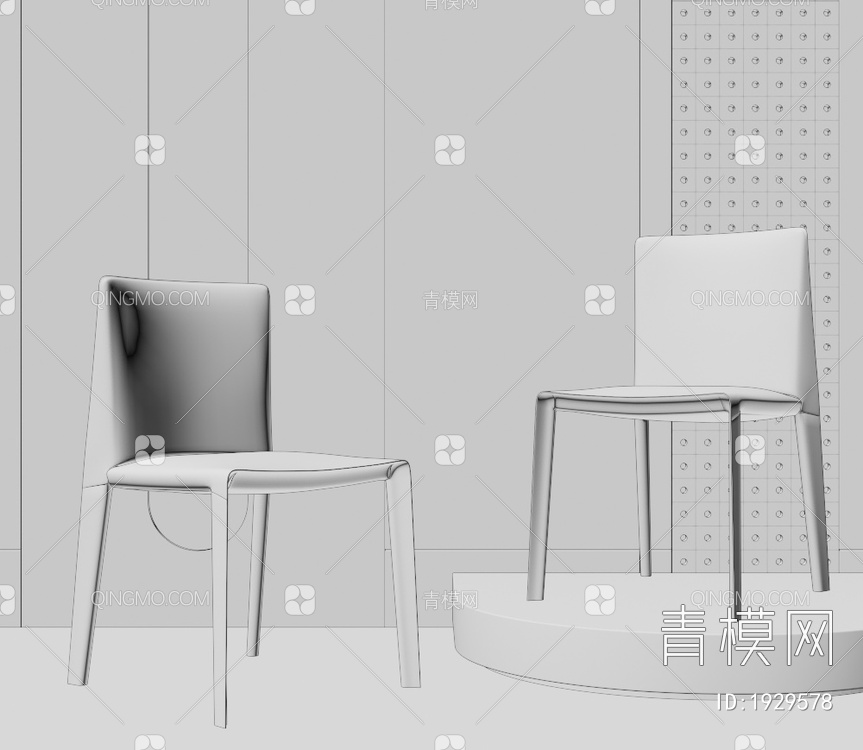 单椅3D模型下载【ID:1929578】