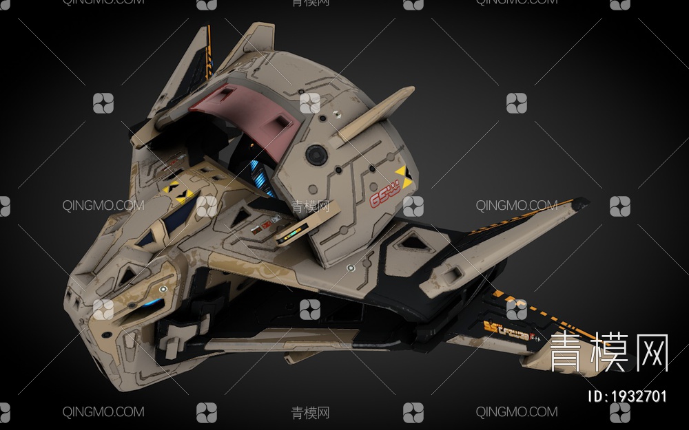 科幻飞行器 宇宙飞船 外星战舰3D模型下载【ID:1932701】