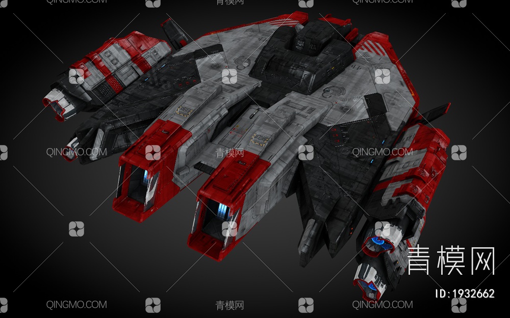科幻飞行器 宇宙飞船 外星战舰3D模型下载【ID:1932662】