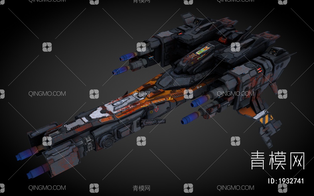 科幻飞行器 宇宙飞船 外星战舰3D模型下载【ID:1932741】