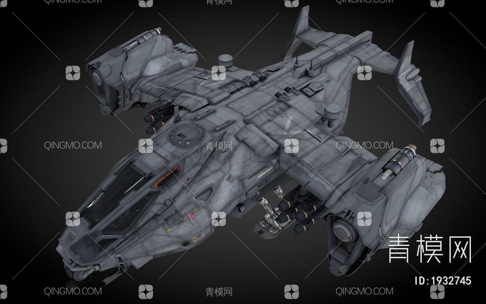 科幻飞行器 宇宙飞船 外星战舰3D模型下载【ID:1932745】