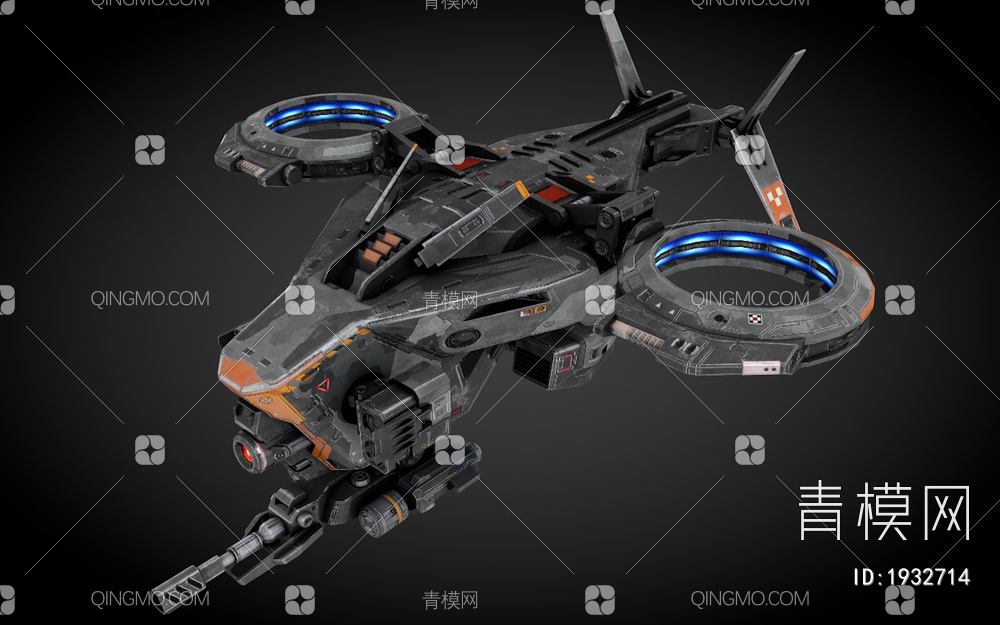 科幻飞行器 宇宙飞船 外星战舰3D模型下载【ID:1932714】