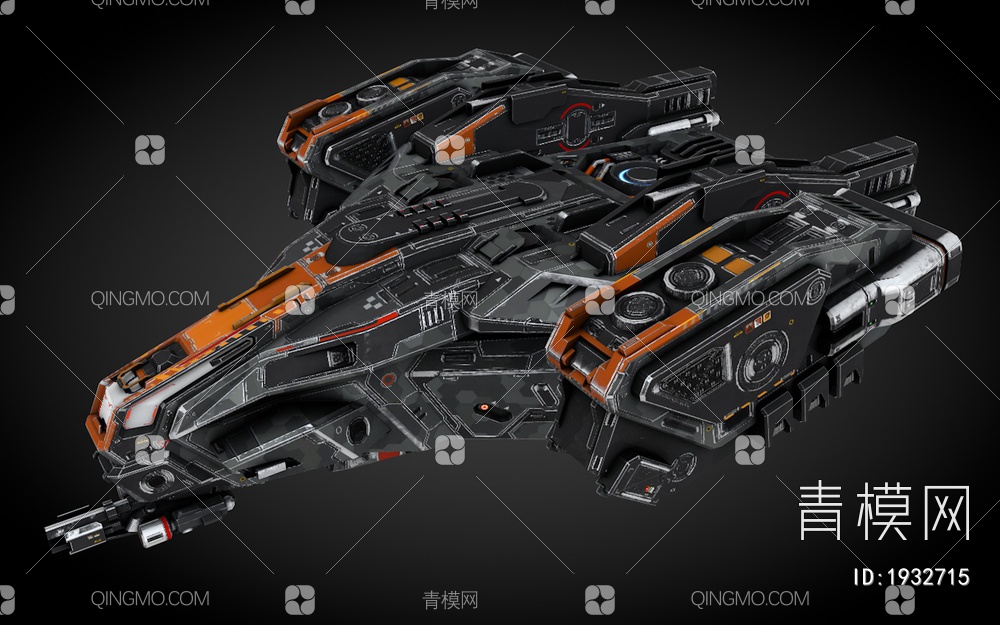 科幻飞行器 宇宙飞船 外星战舰3D模型下载【ID:1932715】