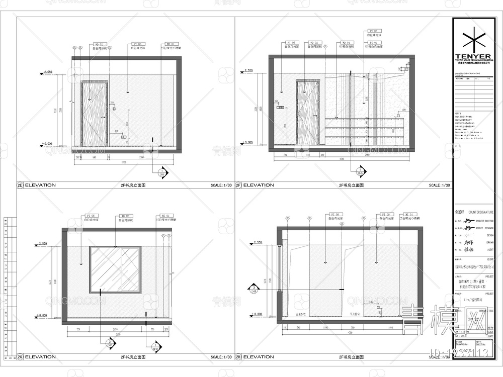 -页自自在澜湾 CAD施工图+效果图【ID:1933113】