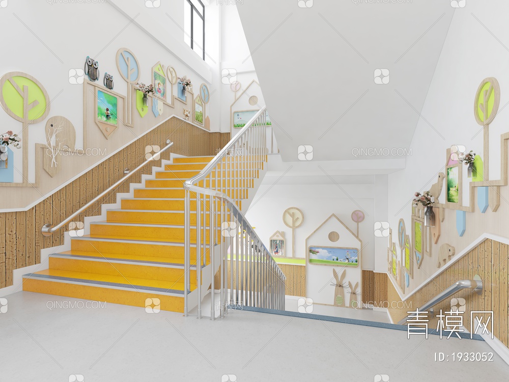幼儿园楼梯间3D模型下载【ID:1933052】
