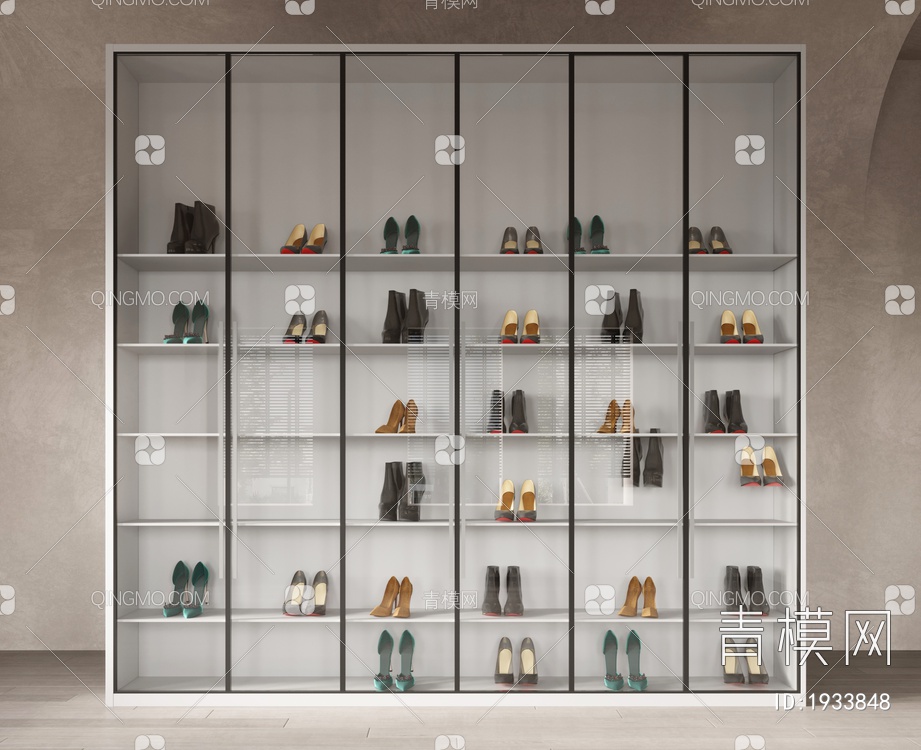 鞋柜 柜子 鞋架3D模型下载【ID:1933848】
