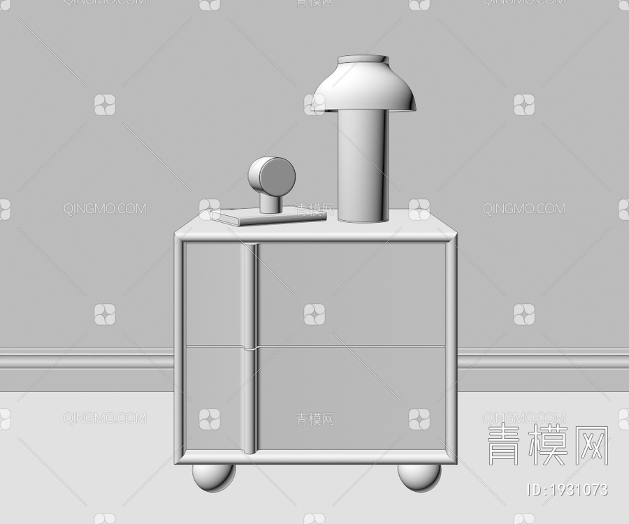 床头柜3D模型下载【ID:1931073】