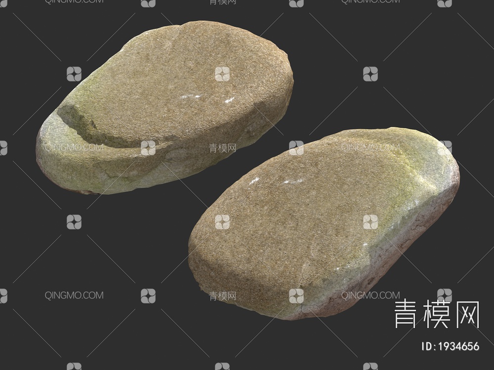 石头 鹅卵石 岩石 石块SU模型下载【ID:1934656】