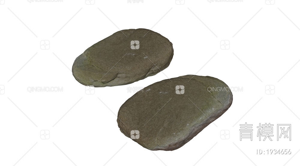 石头 鹅卵石 岩石 石块SU模型下载【ID:1934656】