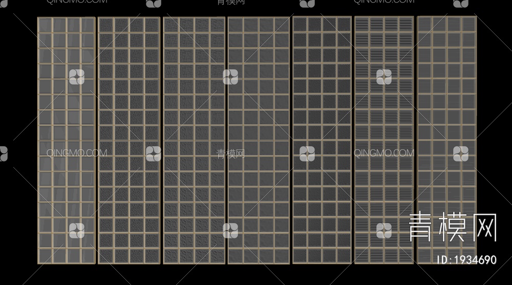 玻璃砖SU模型下载【ID:1934690】