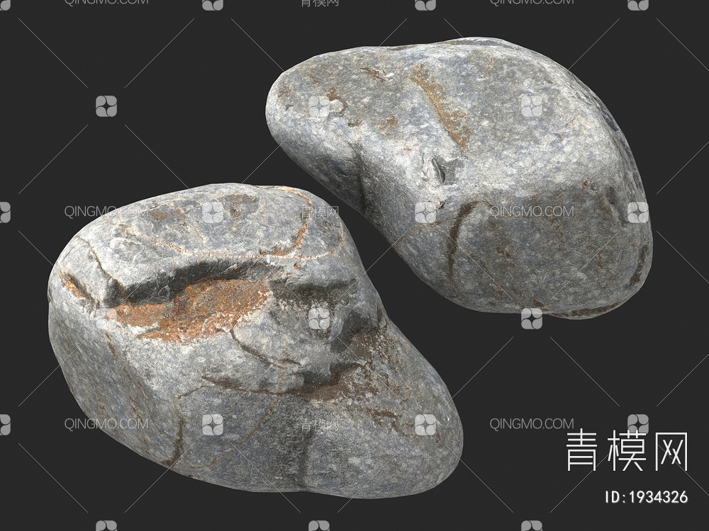 石头 岩石 石块3D模型下载【ID:1934326】
