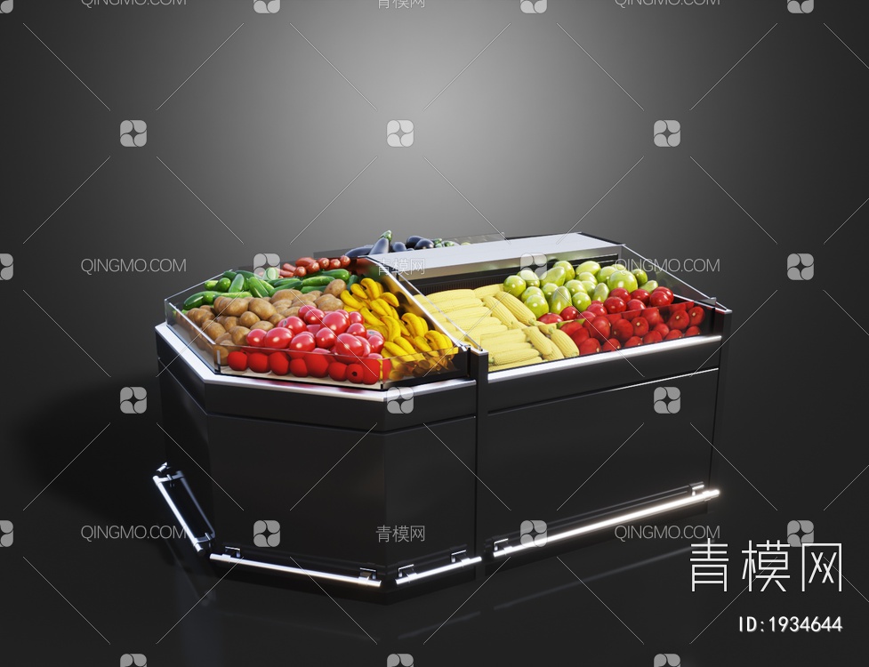 水果蔬菜货架3D模型下载【ID:1934644】