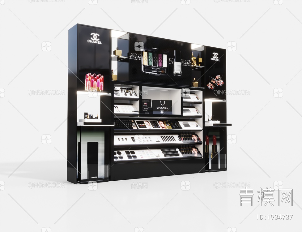 商场化妆售货柜3D模型下载【ID:1934737】