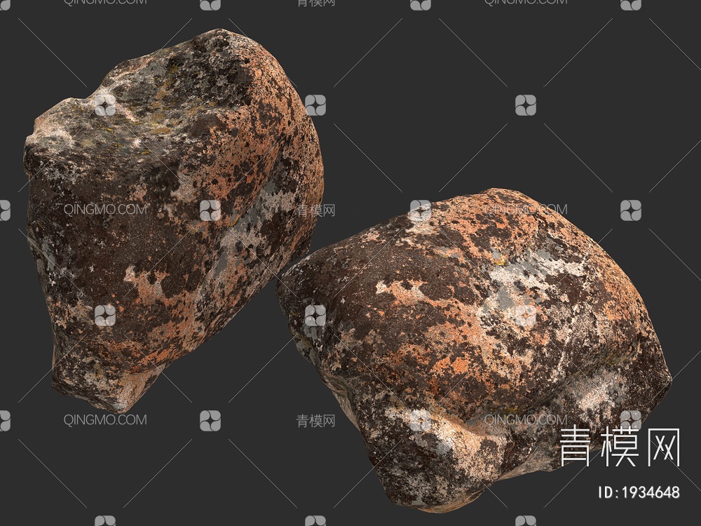石头 鹅卵石 岩石 石块3D模型下载【ID:1934648】