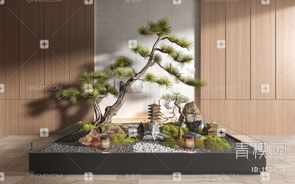 景观植物小品3D模型下载【ID:1934023】