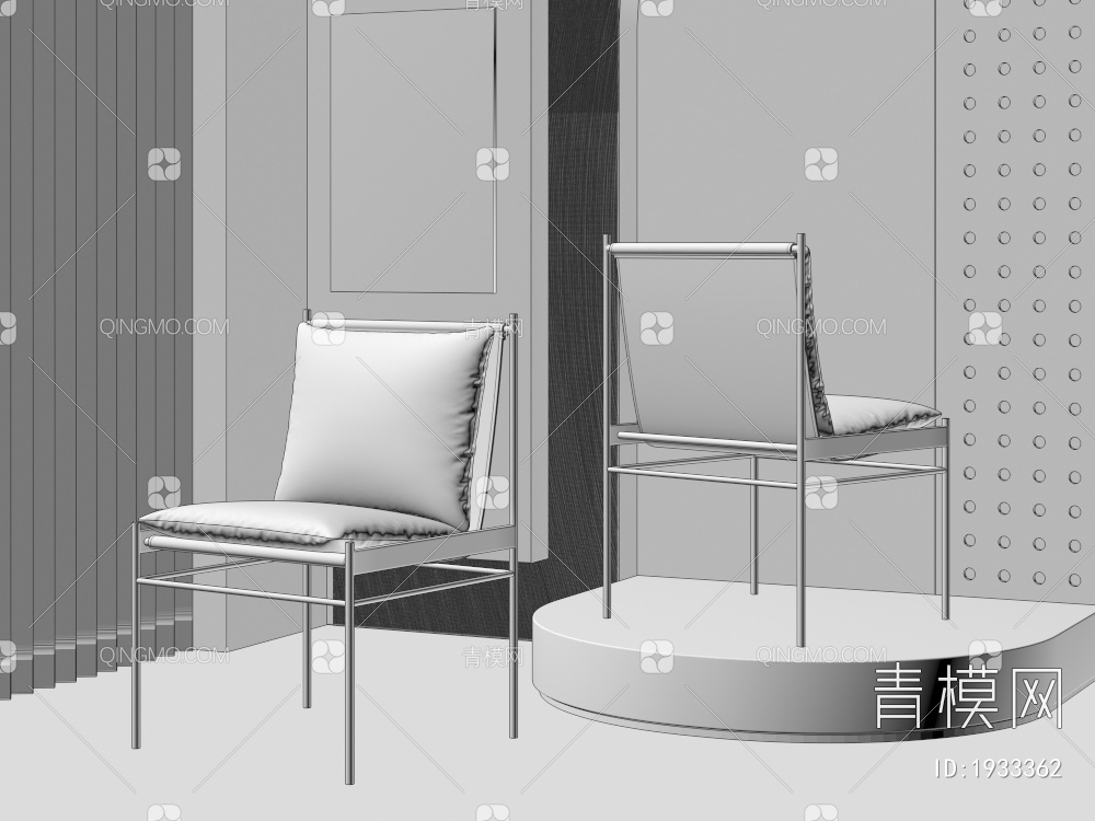 餐椅3D模型下载【ID:1933362】