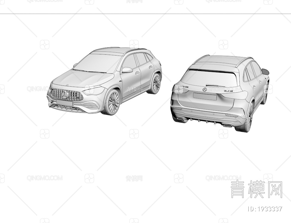 奔驰AMG汽车3D模型下载【ID:1933337】