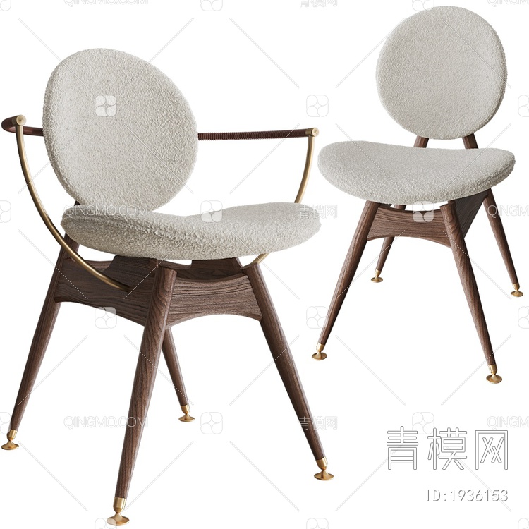 Circle休闲单椅3D模型下载【ID:1936153】