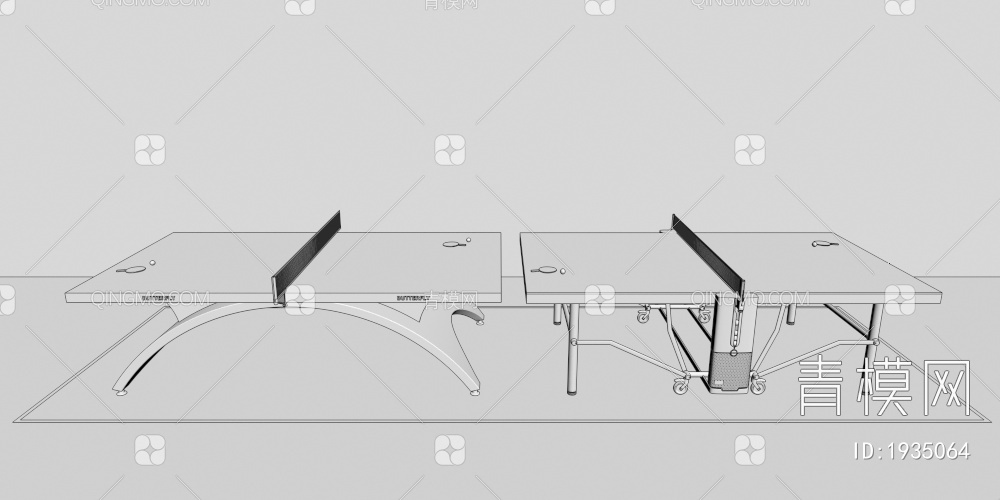 乒乓球桌3D模型下载【ID:1935064】