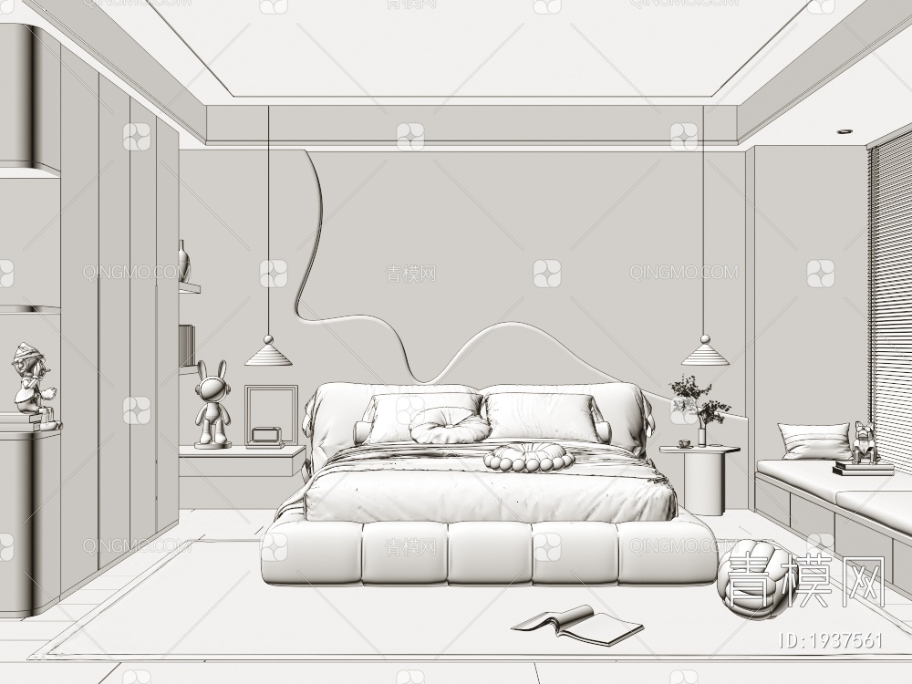 家居卧室3D模型下载【ID:1937561】