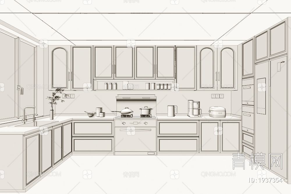 厨房3D模型下载【ID:1937354】