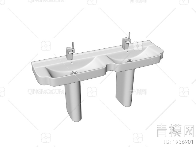 生活用品 卫浴洗浴盆3D模型下载【ID:1936901】