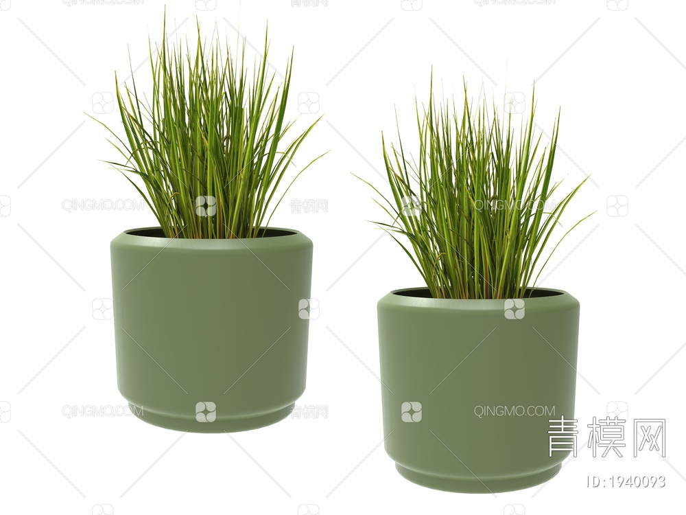绿色植物 植物盆栽3D模型下载【ID:1940093】