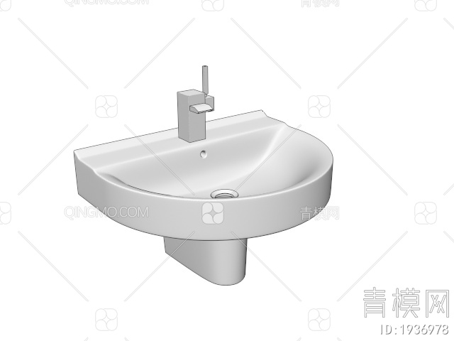 卫浴 洗手盆3D模型下载【ID:1936978】