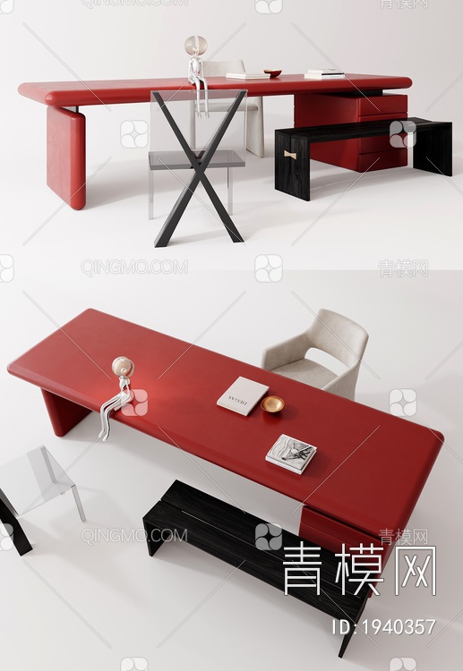 书桌椅3D模型下载【ID:1940357】