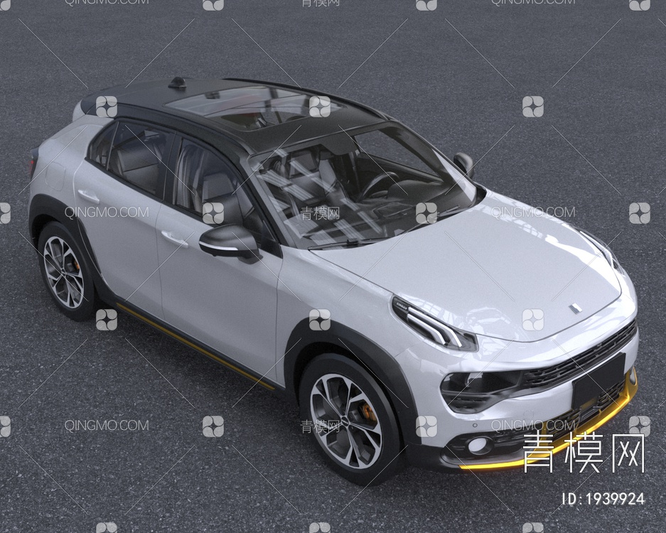 2021款领克02HEVPlus新能源汽车3D模型下载【ID:1939924】
