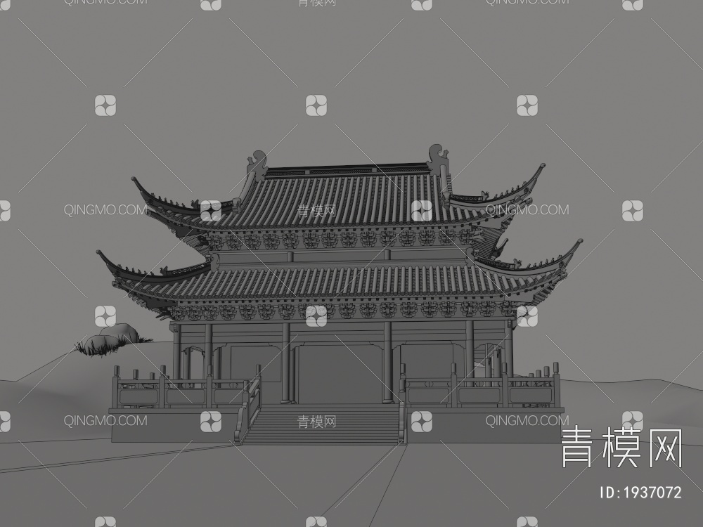 寺庙3D模型下载【ID:1937072】