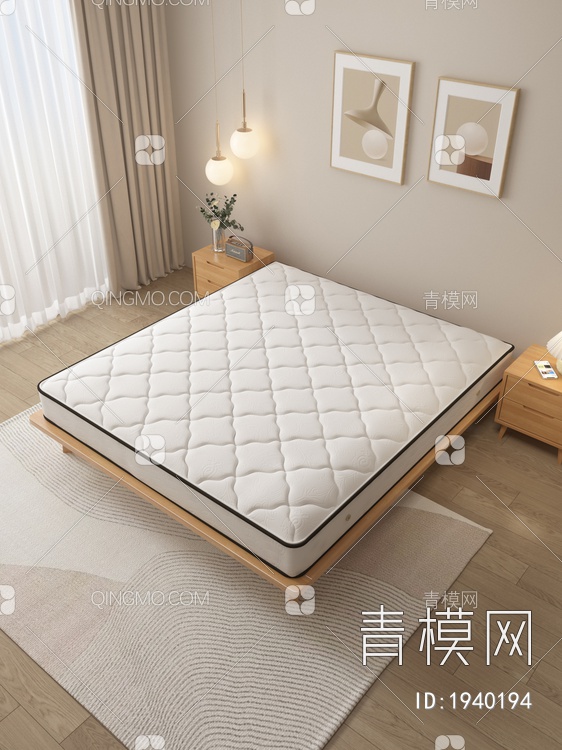 床垫，床垫，五金3D模型下载【ID:1940194】