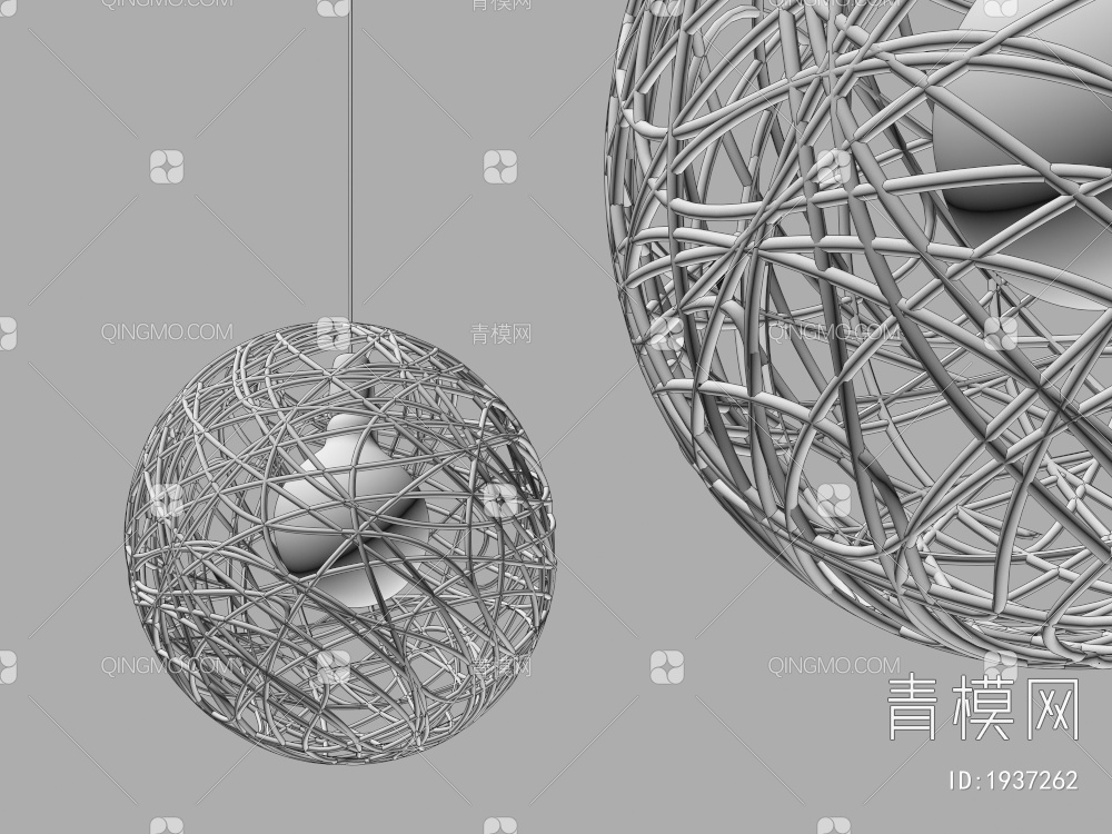编织球形吊灯3D模型下载【ID:1937262】