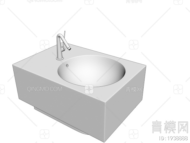 卫浴 洗手盆3D模型下载【ID:1938888】