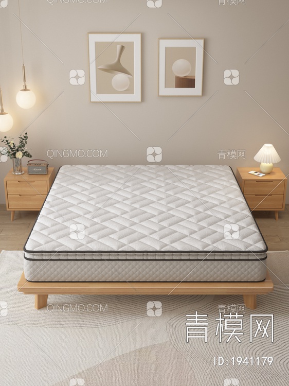 床垫，床垫，床垫3D模型下载【ID:1941179】