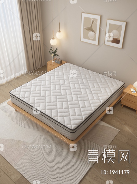 床垫，床垫，床垫3D模型下载【ID:1941179】
