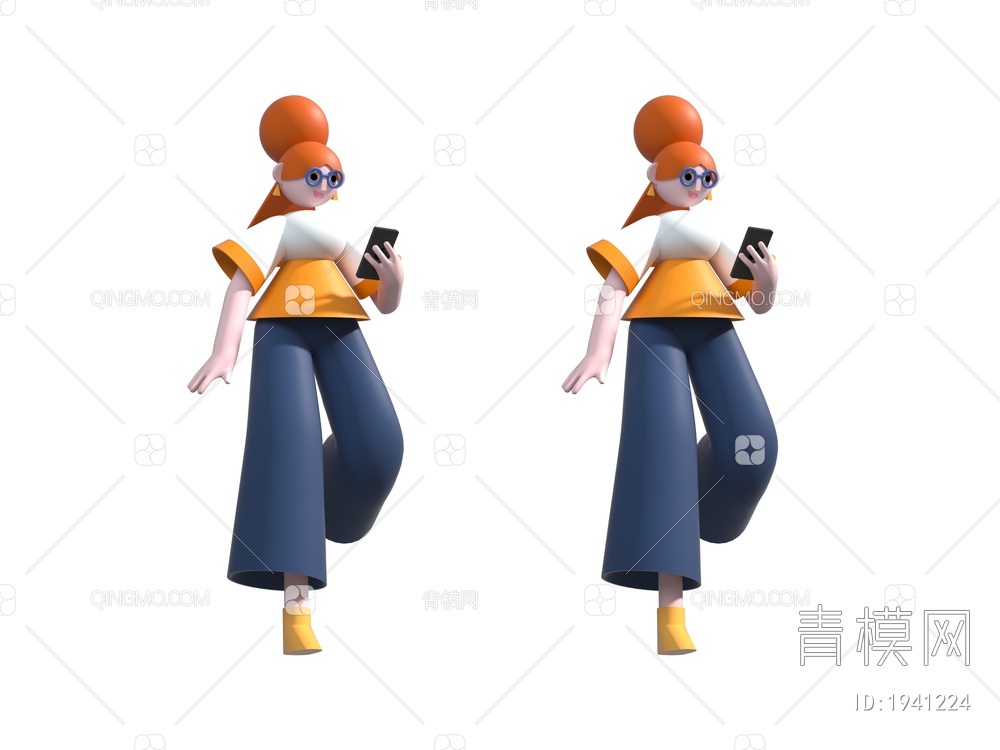 虚拟人物3D模型下载【ID:1941224】