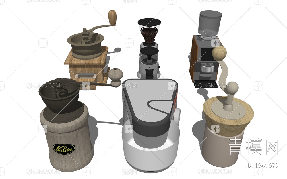 咖啡研磨机 打磨机SU模型下载【ID:1941679】